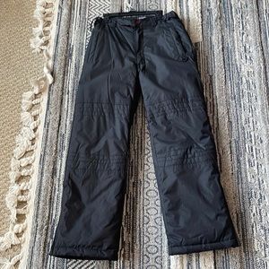 Kids Black Snow Pants